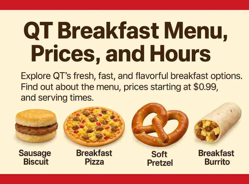Quik trip breakfast menu, prices