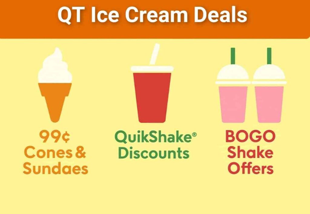 QuikTrip Ice Cream Menu deals
