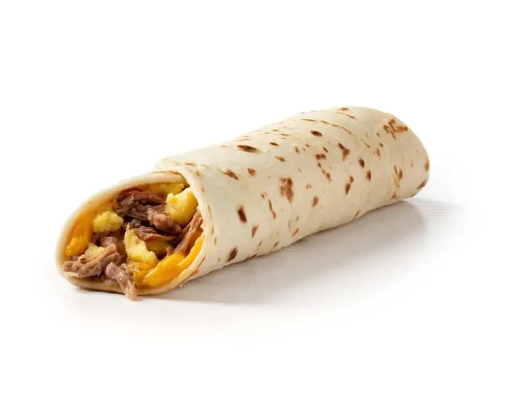 Brisket, Egg & Cheese Taco